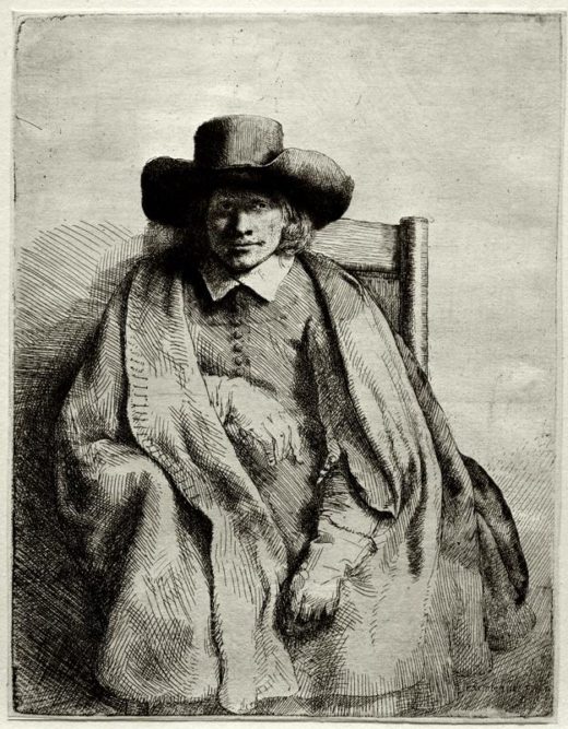 Rembrandt “Porträt-des-Kunsthändlers-Clement-de-Jonghe“ 20.7 x 16