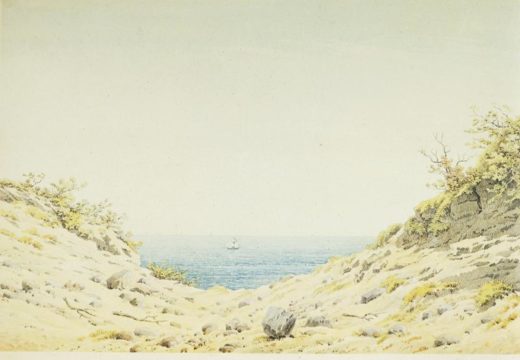 Caspar David Friedrich „Blick durch eine Ufersenkung auf das Meer“  36 x 224 cm 1