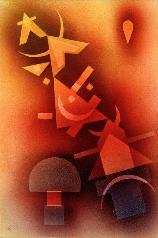 Wassily Kandinsky „Aus Kühlen Tiefen“ 32 x 48 cm 1
