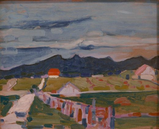 Wassily Kandinsky „Felder Bei Murnau“ 41 x 32 cm 1