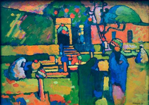 Wassily Kandinsky „Arabischer Friedhof“ 98 x 71 cm 1