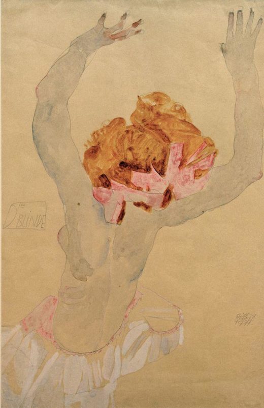 Egon Schiele „Die Blinde“ 32 x 48 cm 1