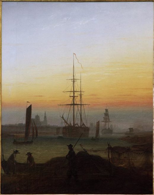 Caspar David Friedrich „Greifswalder Hafen“  70 x 90 cm 1