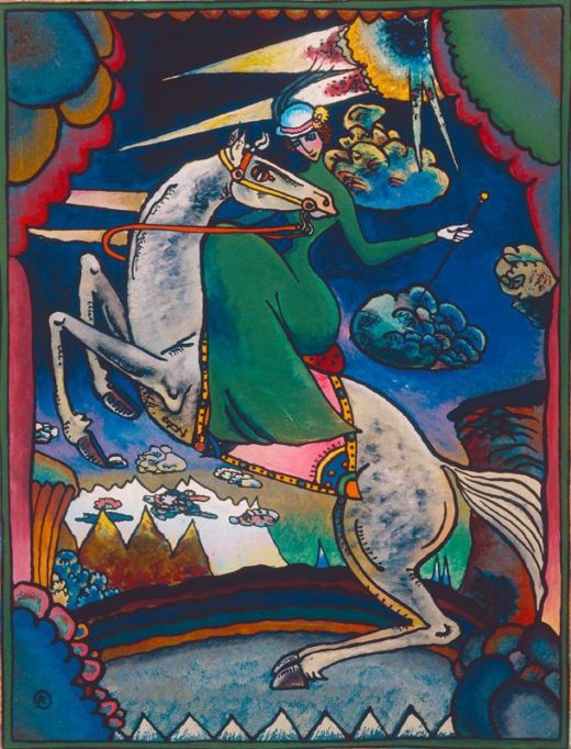 Wassily Kandinsky „Amazonen Den Bergen“ 25 x 31 cm 1