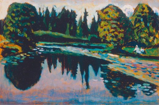 Wassily Kandinsky „Der Flußm Sommer“ 29 x 19 cm 1