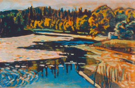 Wassily Kandinsky „Der Flußm Herbst“ 30 x 20 cm 1