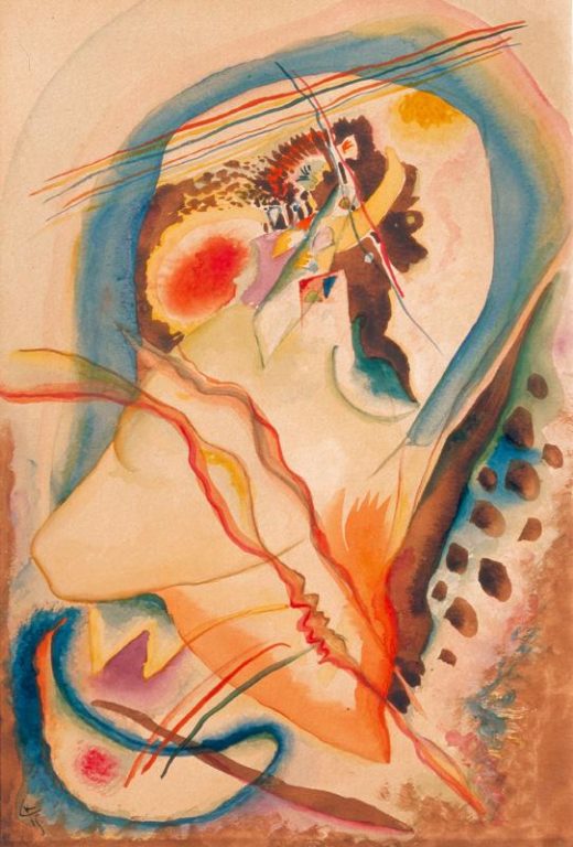 Wassily Kandinsky „Abstrakte Komposition“ 22 x 33 cm 1