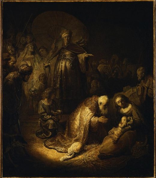 Rembrandt “Anbetung-der-Könige“ 39 x 45