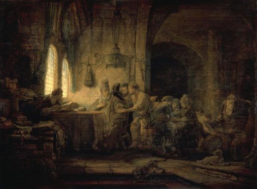 Rembrandt “Das-Gleichnis-von-den-Arbeitern-im-Weinberg“ 31 x 42 cm 1