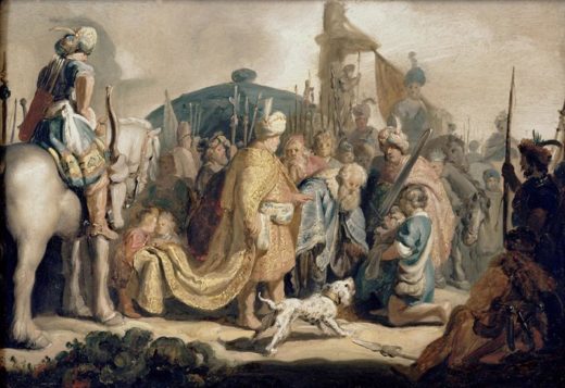 Rembrandt “David-kniet-mit-dem-Haupte-Goliaths-vor-Saul“ 27
