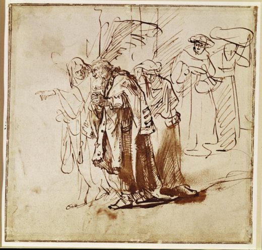 Rembrandt “Lot-und-seine-Familie-verlassen-Sodom“ 22