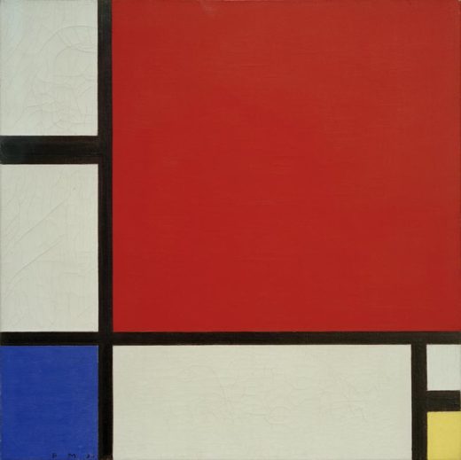 Piet Mondrian „Komposition in Rot Blau und Gelb“ 45 x 45 cm 1