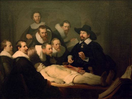 Rembrandt “Anatomische-Vorlesung-des-Dr-Nicolaes-Tulp“ 169.5 x 216