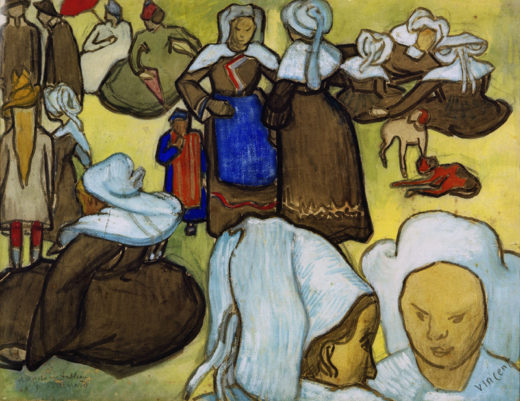 Vincent van Gogh “Bretonische Frauen auf der Wiese”, 48,5 x 62 cm 1