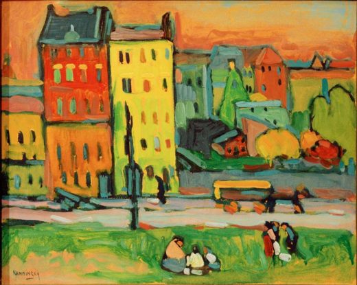 Wassily Kandinsky „Häusern München“ 41 x 33 cm 1