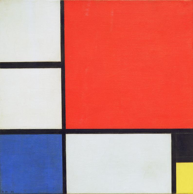 Kunstdruck Komposition von Piet Mondrian