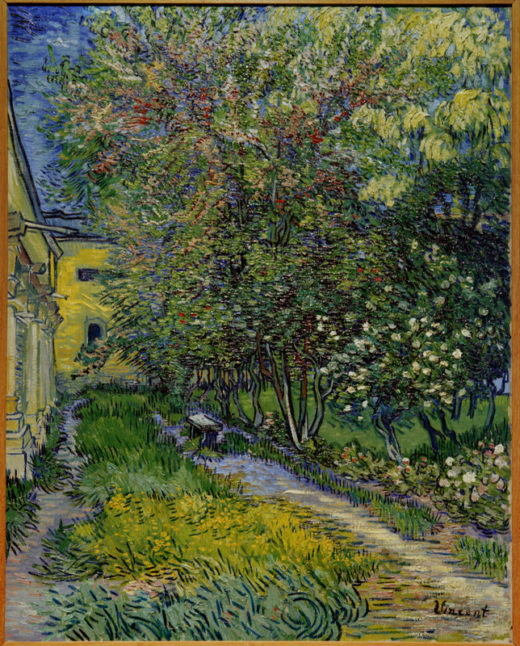 Vincent van Gogh “Garten des Hospitals Saint-Paul (Ansicht der Heilanstalt von Saint-Rémy), 95 x 75,5 cm 1