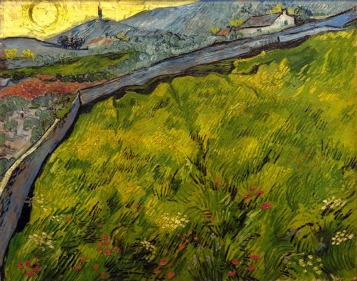 Vincent van Gogh “Saatfeld bei Sonnenaufgang” (Kornfeld), 72 x 92 cm 1