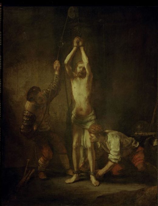 Rembrandt “Christus-an-der-Geißelsäule“ 93 x 72 cm 1
