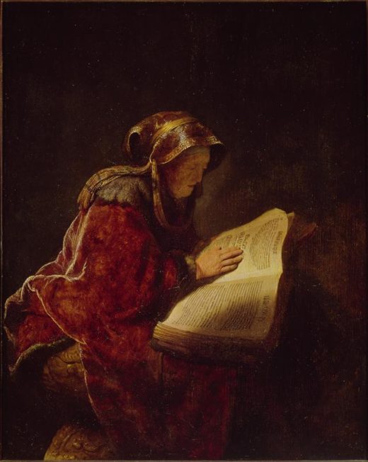 Rembrandt “Die-Prophetin-Hanna-oder-die-Mutter-des-Künstlers“ 59.8 x 47