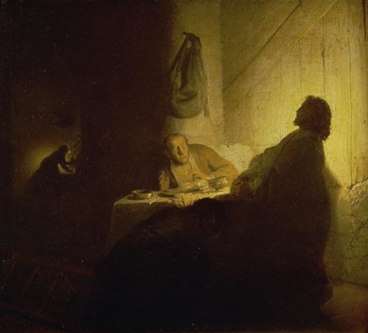 Rembrandt “Christus-in-Emmaus“ 39 x 42 cm 1