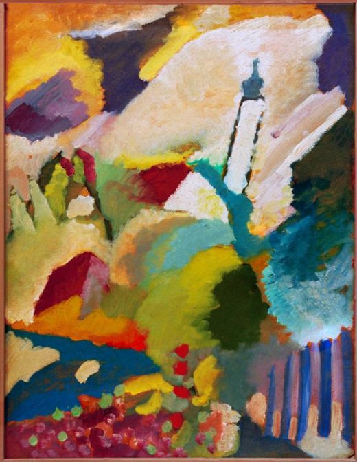 Wassily Kandinsky „Murnau Mit Kirche“ 50 x 64 cm 1