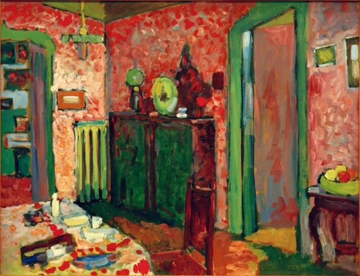 Wassily Kandinsky „Interieur Mein Eßzimmer“ 64 x 50 cm 1