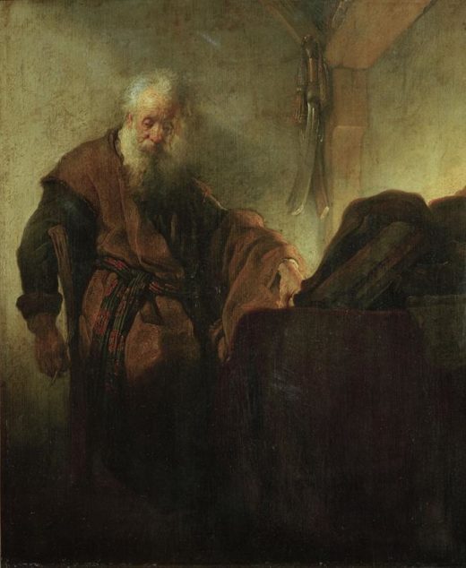 Rembrandt “Der-Apostel-Paulus-im-Nachdenken“ 47.2 x 38