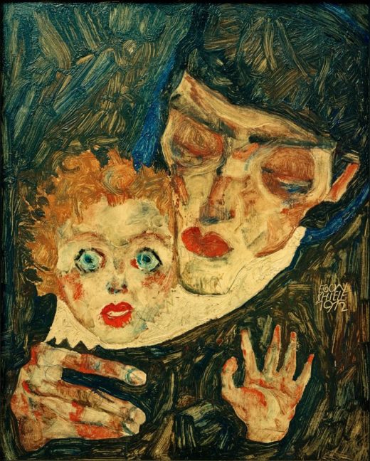 Egon Schiele „Mutter und Kind“ 29 x 37 cm 1