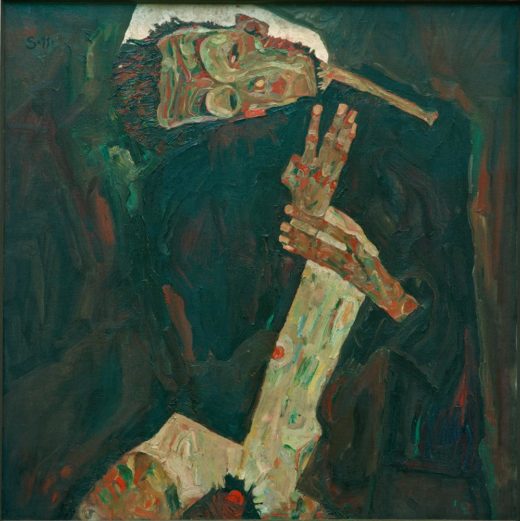 Egon Schiele „Der Lyriker“ 80 x 80 cm 1
