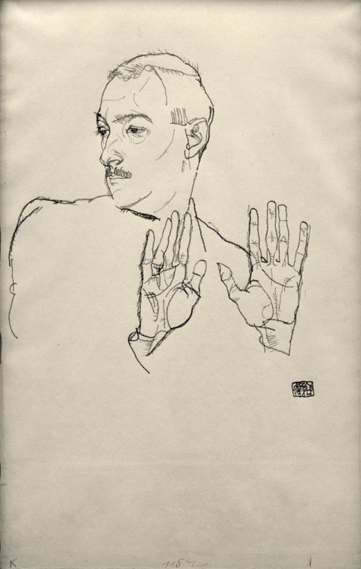 Egon Schiele „Arthur Roessler“ 31 x 49 cm 1
