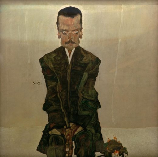 Egon Schiele „Bildnis Eduard Kosmack“ 100 x 100 cm 1
