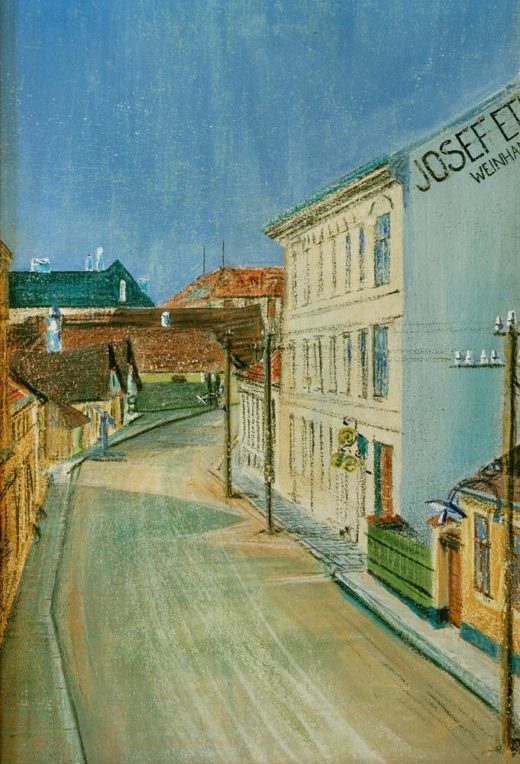 Egon Schiele „Die Albrechtstraße“ 20 x 30 cm 1