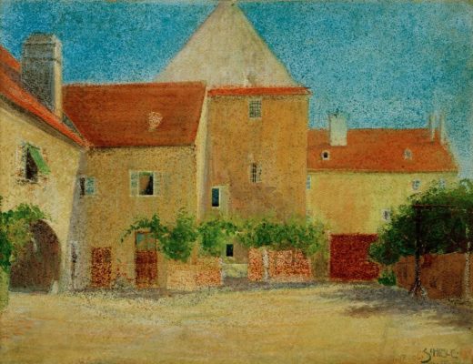 Egon Schiele „Schmiedehof“ 48 x 37 cm 1