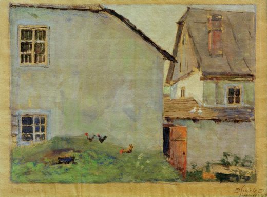 Egon Schiele „Bauernhäuser“ 31 x 24 cm 1