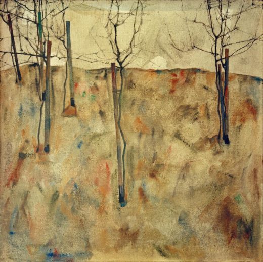 Egon Schiele „Kahle Bäume“ 81 x 80 cm 1