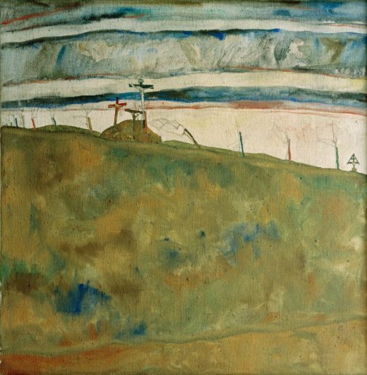 Egon Schiele „Kalvarienberg“ 80 x 82 cm 1