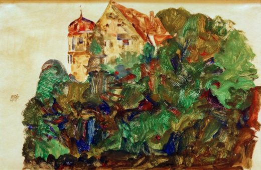 Egon Schiele „DeuringSchlößchen“ 48 x 32 cm 1