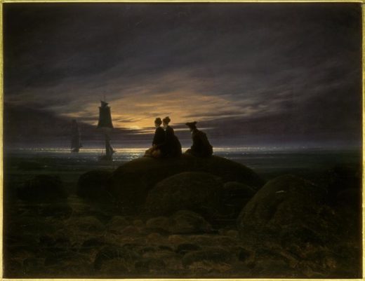 Caspar David Friedrich „Mondaufgang am Meer“  71 x 55 cm 1
