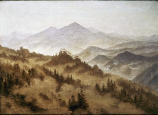 Caspar David Friedrich „Gebirgslandschaft“  48 x 35 cm 1