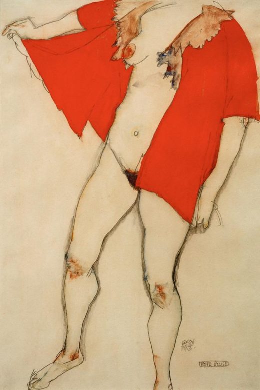 Egon Schiele „Rote Bluse“ 32 x 48 cm 1