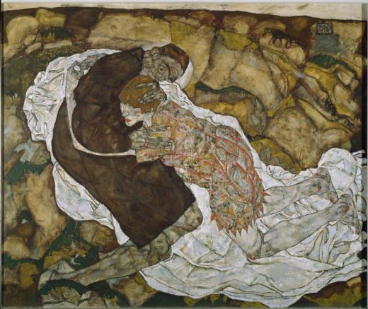 Egon Schiele „Der Tod und das Mädchen“ 180 x 150 cm 1