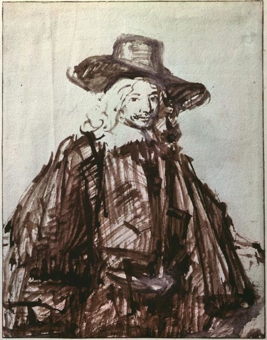 Rembrandt “Studie-zu-einem-Herrenporträt“ 24.7 x 19