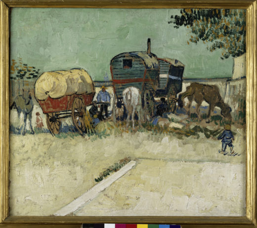 Vincent van Gogh “Zigeunerlager mit Pferdewagen”, 45 x 51 cm 1