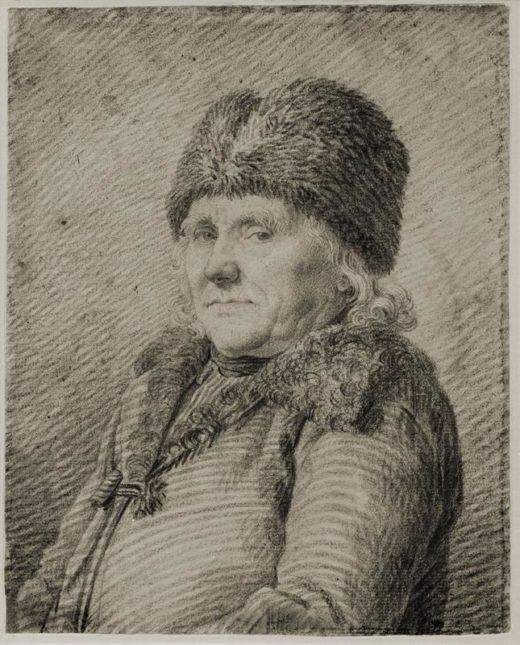 Caspar David Friedrich „Bildnis des Vaters Adolph Gottlieb Friedrich“  20 x 25 cm 1