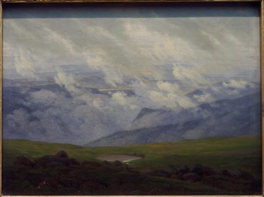 Caspar David Friedrich „Ziehende Wolken“  24 x 18 cm 1