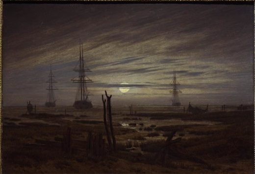 Caspar David Friedrich „Schiffe auf der Reede“  30 x 21 cm 1
