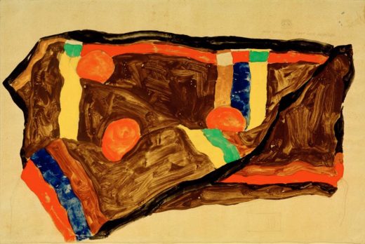 Egon Schiele „Mein Wandelweg führt über Abgründe“ 48 x 32 cm 1