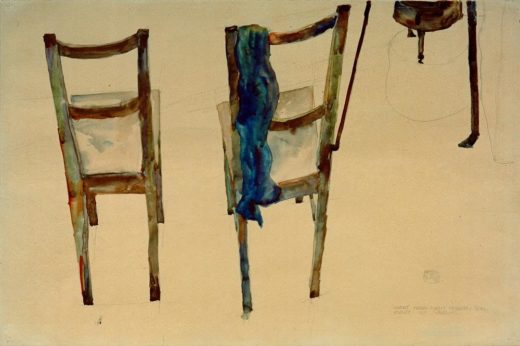 Egon Schiele „Kunst kann nicht modern sein Kunst ist urewig“ 48 x 32 cm 1