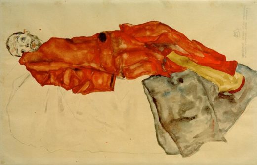 Egon Schiele „Den Künstler hemmen ist ein Verbrechen 2“ 49 x 32 cm 1